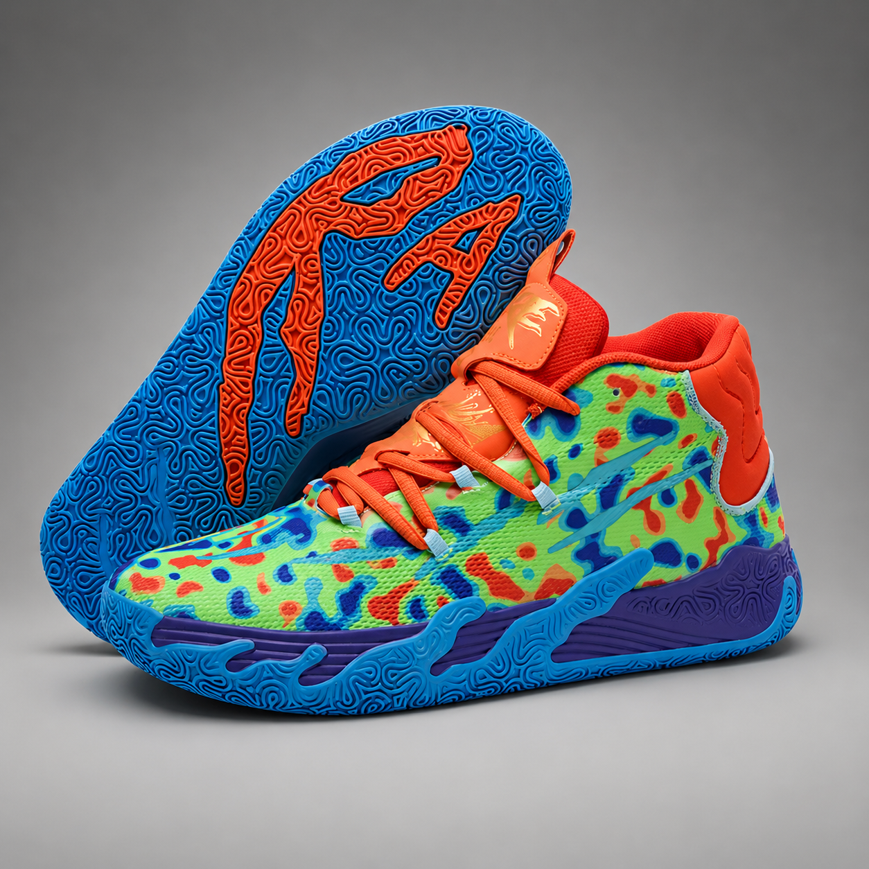 Men's Basketball Shoes – Structured Rubber Outsole with Supportive Midfoot