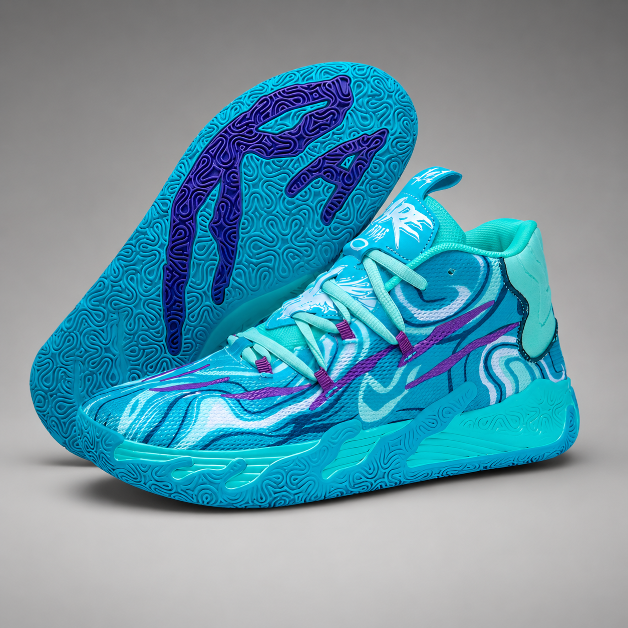 Men's Basketball Shoes – Structured Rubber Outsole with Supportive Midfoot