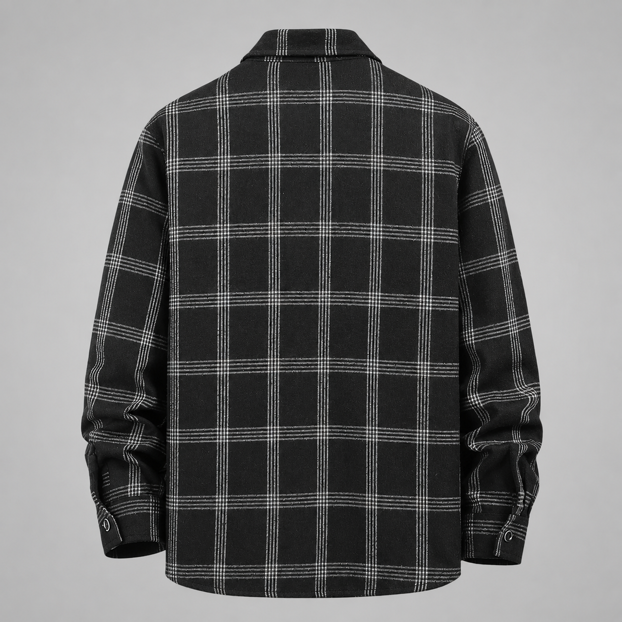 Men's Cotton-Blend Plaid Flannel Shirt – Relaxed Fit with Button-Up Closure