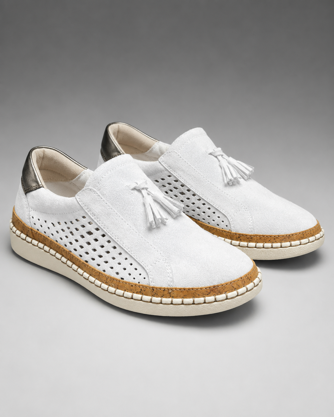 Women's Slip-On Shoes – Breathable Fabric with Premium Cushioning, Anti-Slip Outsole