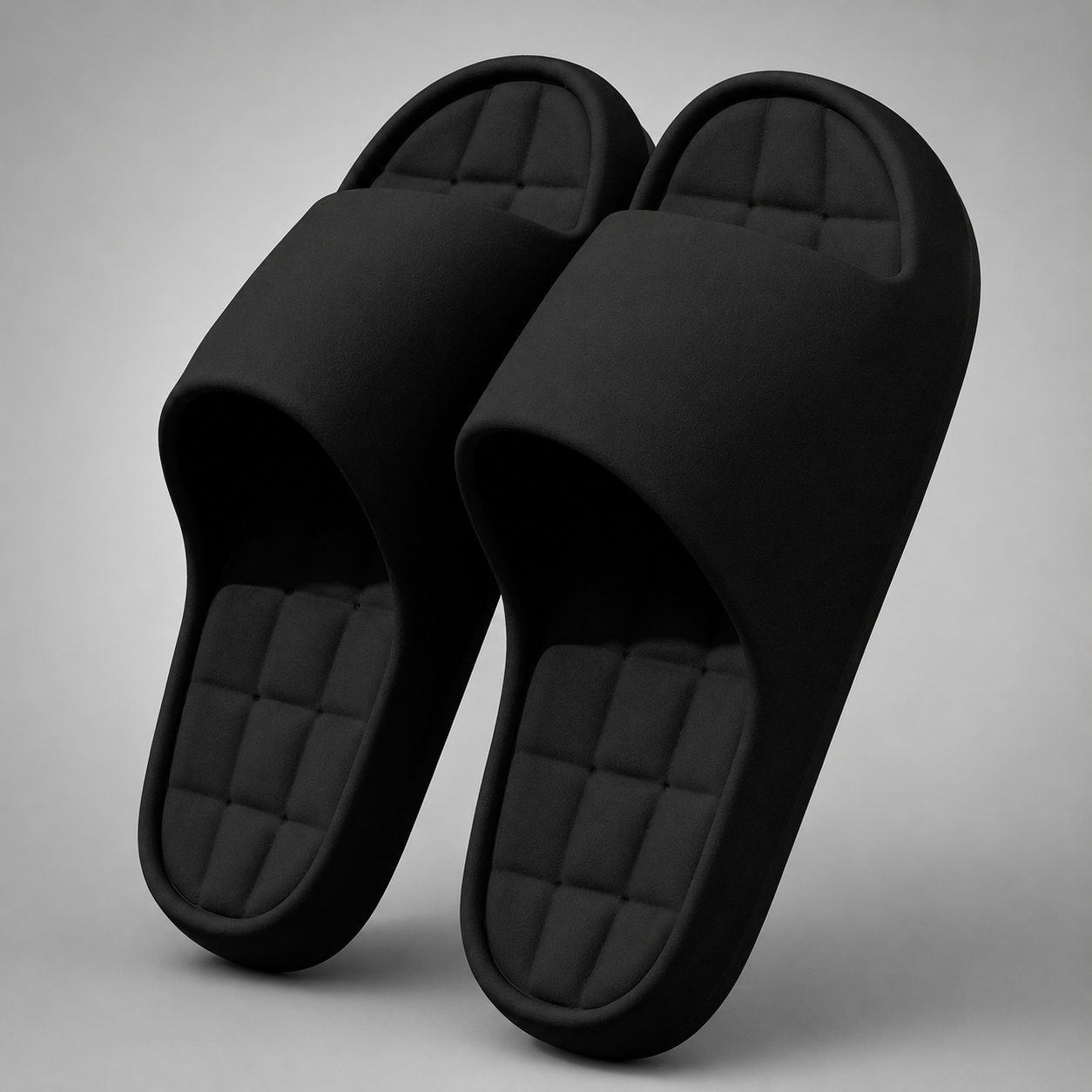 Men's Lightweight Non-Slip Slides – Solid Beach Sandals for Indoor and Outdoor Use