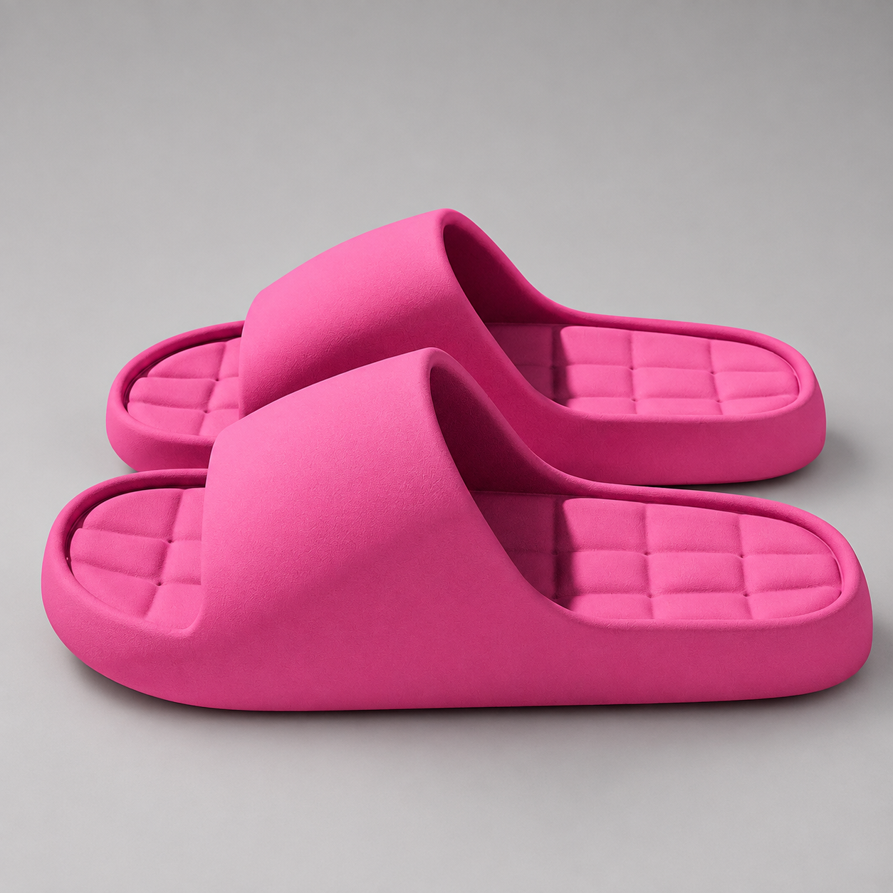 Men's Lightweight Non-Slip Slides – Solid Beach Sandals for Indoor and Outdoor Use