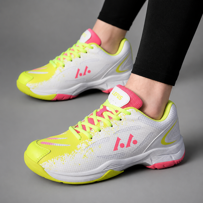 Men's Lightweight Badminton Sneakers – Non-Slip Sole, Lace-Up Closure