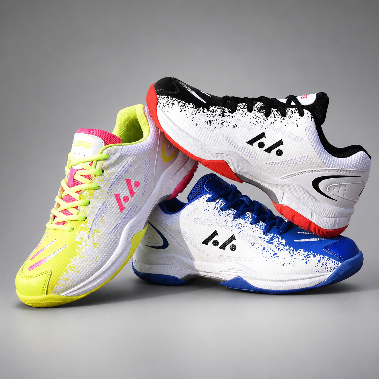 Men's Lightweight Badminton Sneakers – Non-Slip Sole, Lace-Up Closure