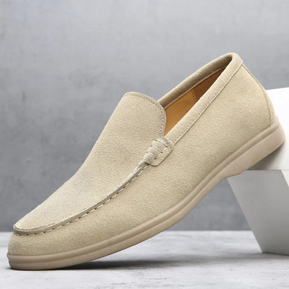 Men's Cow Suede Loafers – Breathable Construction for Business Casual 3