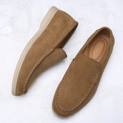 Men's Cow Suede Loafers – Breathable Construction for Business Casual 5