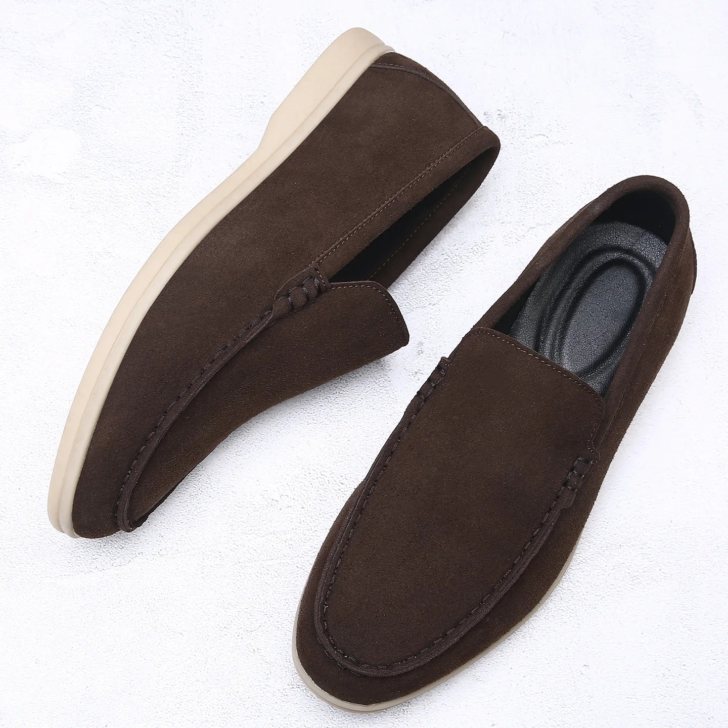 Men's Cow Suede Loafers – Breathable Construction for Business Casual 6