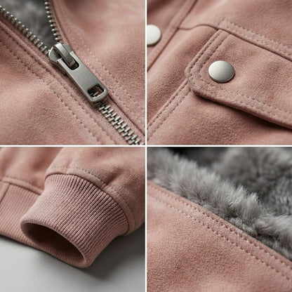 Men's Lambskin Leather Jacket – Tailored Fit with Subtle Hardware Accents