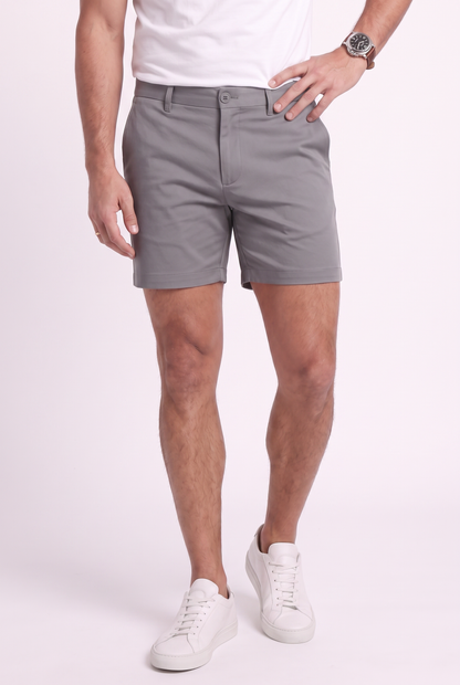 Men's Stretch Cotton Chino Shorts – Muscle Fit, Tapered Above-Knee Cut 10