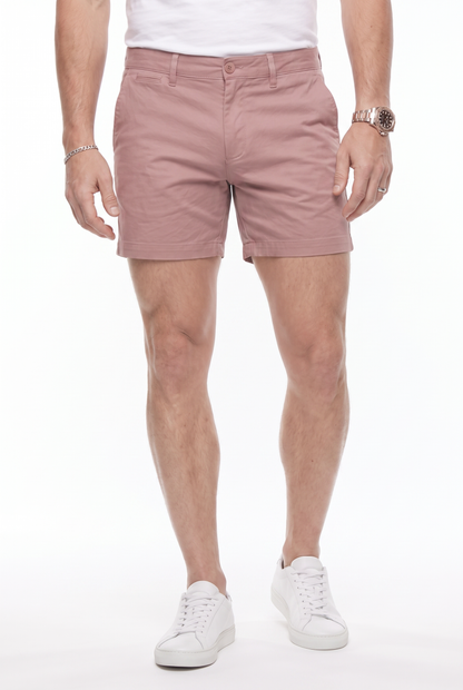 Men's Stretch Cotton Chino Shorts – Muscle Fit, Tapered Above-Knee Cut 11