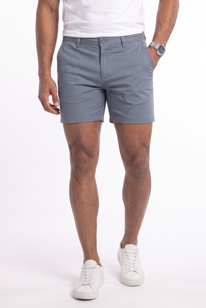 Men's Stretch Cotton Chino Shorts – Muscle Fit, Tapered Above-Knee Cut 18