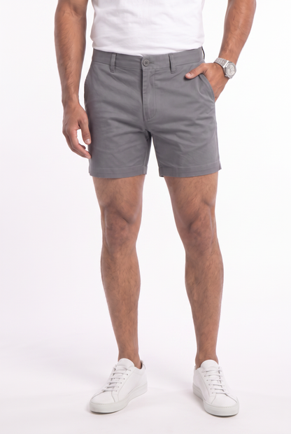 Men's Stretch Cotton Chino Shorts – Muscle Fit, Tapered Above-Knee Cut 20