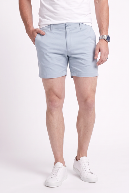 Men's Stretch Cotton Chino Shorts – Muscle Fit, Tapered Above-Knee Cut 9